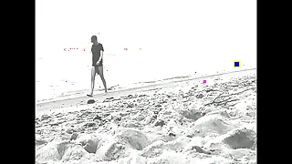 Nude beach - Big German Drag one's feet use